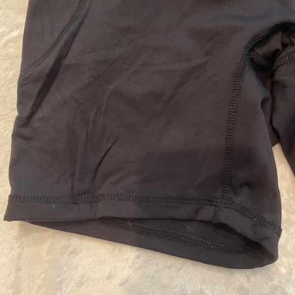 NEW BRXL Women's No Front Seam High Waist 5" Biker Shorts Large Black High Rise - Picture 7 of 11